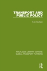 Transport and Public Policy - Book