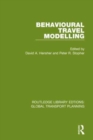 Behavioural Travel Modelling - Book