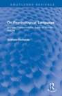On Psychological Language : and the Physiomorphic Basis of Human Nature - Book