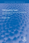 Philosophical Tasks : An Introduction to Some Aims and Methods in Recent Philosophy - Book