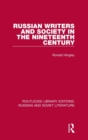 Russian Writers and Society in the Nineteenth Century - Book