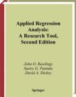 Applied Regression Analysis : A Research Tool - eBook