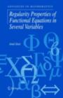 Regularity Properties of Functional Equations in Several Variables - eBook