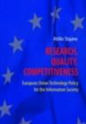 Research, Quality, Competitiveness : European Union Technology Policy for the Information Society - eBook