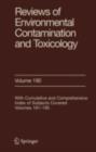Reviews of Environmental Contamination and Toxicology 190 - eBook