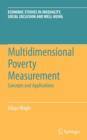 Multidimensional Poverty Measurement : Concepts and Applications - eBook
