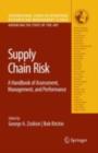 Supply Chain Risk : A Handbook of Assessment, Management, and Performance - eBook
