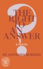 The Right to an Answer - Book