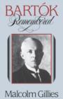 Bartok Remembered - Book