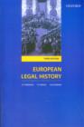 European Legal History : Sources and Institutions - Book