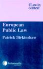 European Public Law - Book