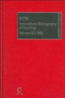 IBSS: Sociology: 1991 Vol 41 - Book