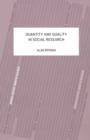 Quantity and Quality in Social Research - Book