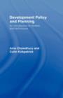 Development Policy and Planning : An Introduction to Models and Techniques - Book