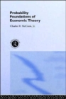 Probability Foundations of Economic Theory - Book