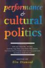 Performance and Cultural Politics - Book