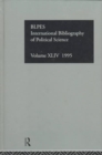 IBSS: Political Science: 1995 Vol 44 - Book