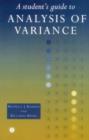 A Student's Guide to Analysis of Variance - Book