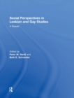 Social Perspectives in Lesbian and Gay Studies : A Reader - Book