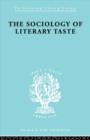 Sociology Lit Taste     Ils 90 - Book