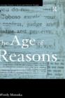 The Age of Reasons : Quixotism, Sentimentalism, and Political Economy in Eighteenth Century Britain - Book
