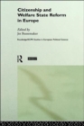 Citizenship and Welfare State Reform in Europe - Book