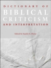 Dictionary of Biblical Criticism and Interpretation - Book