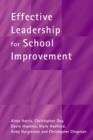 Effective Leadership for School Improvement - Book