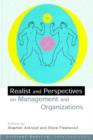 Realist Perspectives on Management and Organisations - Book