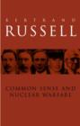Common Sense and Nuclear Warfare - Book