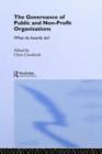 The Governance of Public and Non-Profit Organizations - Book