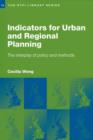 Indicators for Urban and Regional Planning : The Interplay of Policy and Methods - Book