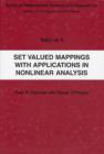 Set Valued Mappings with Applications in Nonlinear Analysis - Book