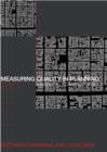 Measuring Quality in Planning : Managing the Performance Process - Book