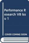 Performance Research V8 Issu 1 - Book