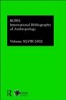 IBSS: Anthropology: 2002 Vol.48 - Book