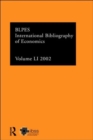 IBSS: Economics: 2002 Vol.51 - Book