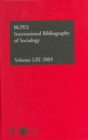 IBSS: Sociology: 2003 Vol.53 - Book