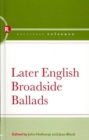 Later English Broadside Ballads - Book