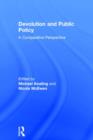 Devolution and Public Policy - Book