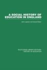 A Social History of Education in England - Book