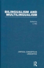 Bilingualism and Multilingualism - Book