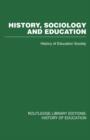 History, Sociology and Education - Book