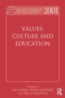 World Yearbook of Education 2001 : Values, Culture and Education - Book