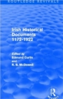 Irish Historical Documents, 1172-1972 (Routledge Revivals) - Book