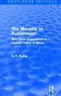 The Morality of Punishment (Routledge Revivals) : With Some Suggestions for a General Theory of Ethics - Book