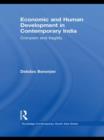 Economic and Human Development in Contemporary India : Cronyism and Fragility - Book