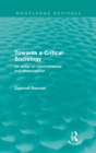 Towards a Critical Sociology (Routledge Revivals) : An Essay on Commonsense and Imagination - Book