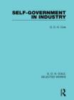 Self-Government in Industry - Book