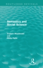 Semantics and Social Science - Book